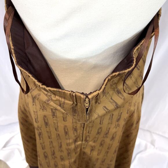 Dr Who brown cosplay 10th doctor regeneration sonic screwdriver halter dress - Picture 10 of 10